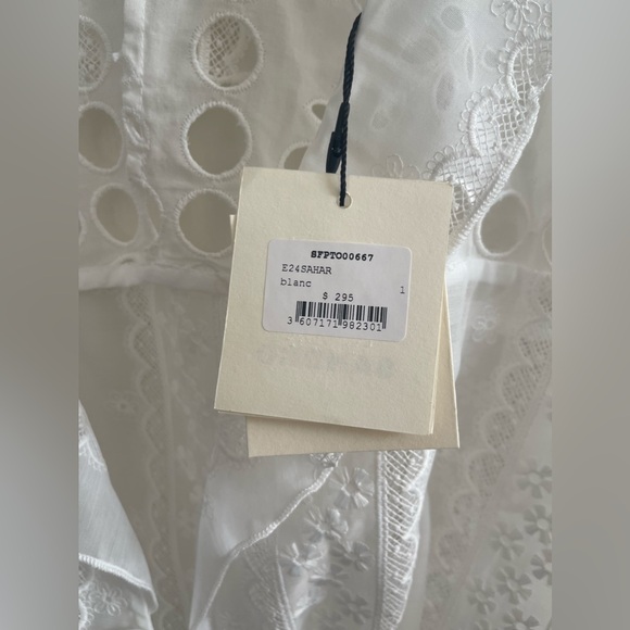 Sandro Ruffled Crop Top - Picture 6 of 7